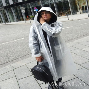 Outdoor durchscheinende PVC-Regenbekleidung für Erwachsene